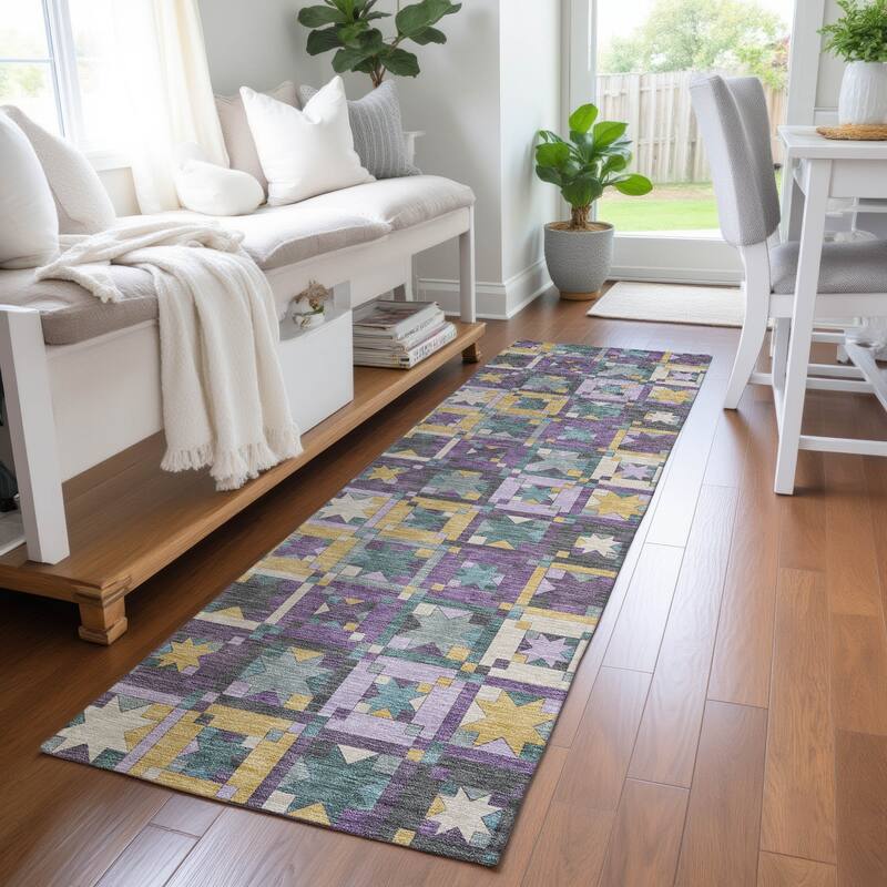 Machine Washable Indoor/ Outdoor Global Goddard Chantille Rug