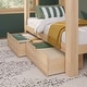 preview thumbnail 5 of 19, Mid-Century Modern Twin over Twin Bunk Bed with Storage Drawers