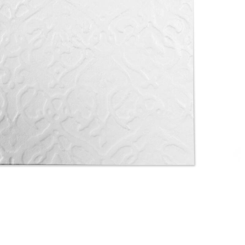 Merola Tile Lumiere Grecque Blanco 11-3/4" x 35-3/8" Ceramic Wall Tile