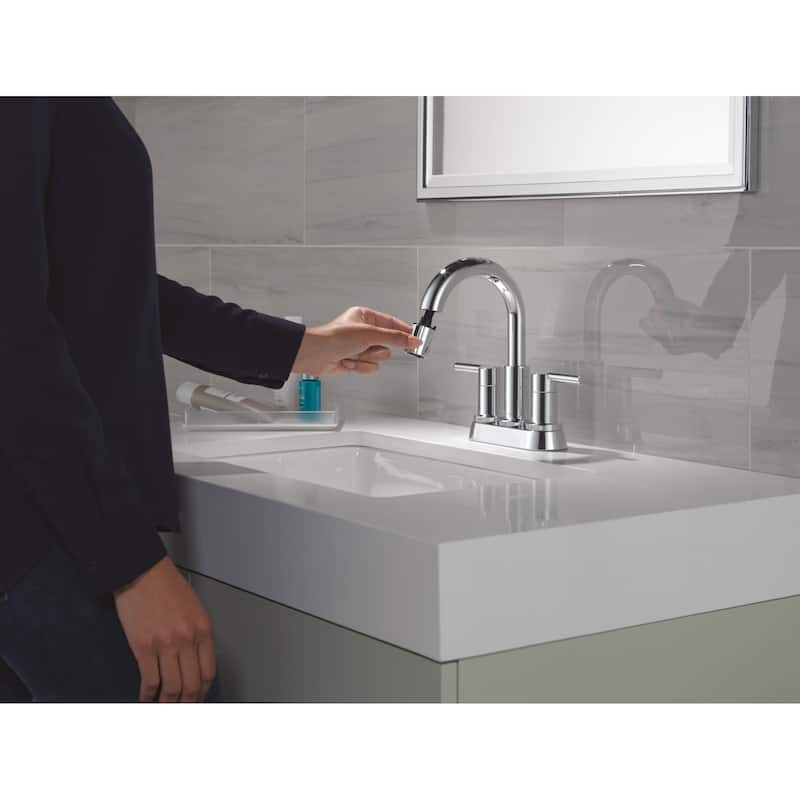 Delta 25749LF-PD Nicoli 1.2 GPM Centerset Bathroom Faucet with Pull