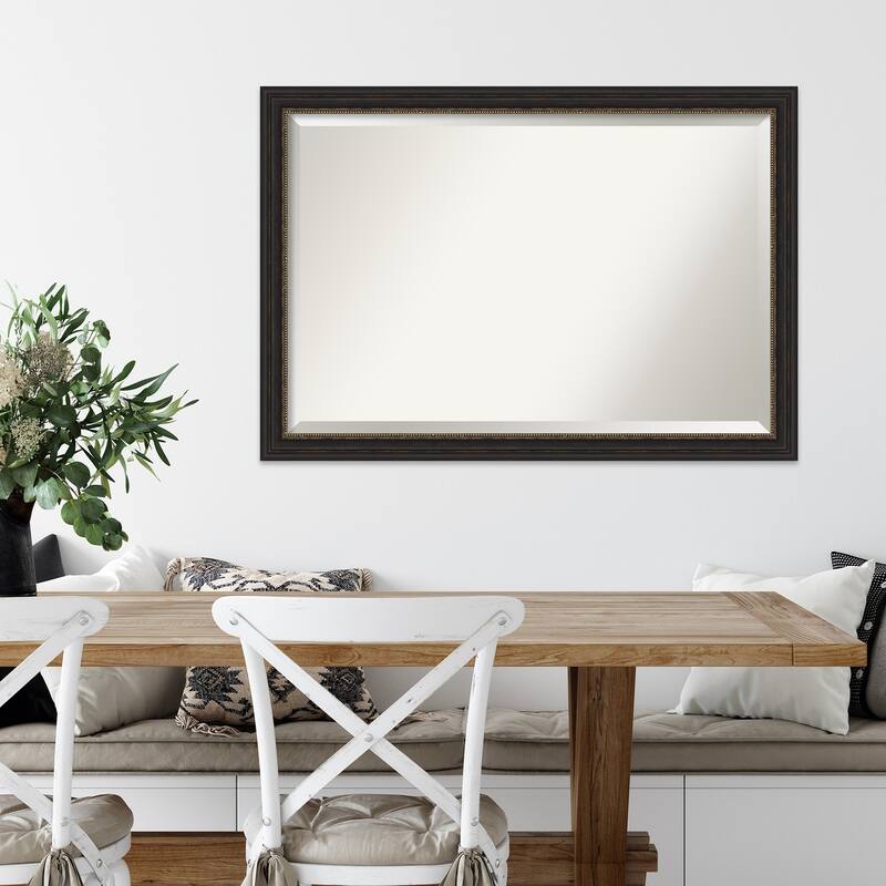 Beveled Wall Mirror - Accent Bronze Narrow Frame - Accent Bronze Narrow