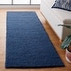 preview thumbnail 157 of 170, SAFAVIEH Handmade Natura Gerta Wool Rug 2'3" x 14' Runner - Navy/Blue - Runner
