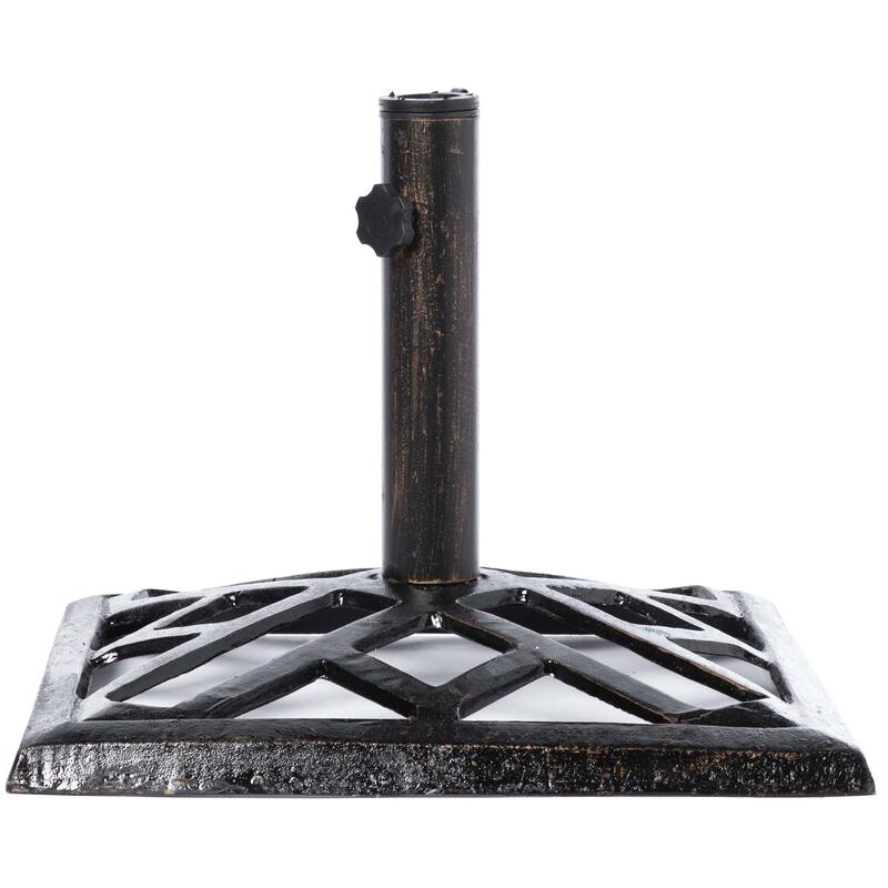 Outdoor Patio Cast Iron Umbrella Base Holder Stand