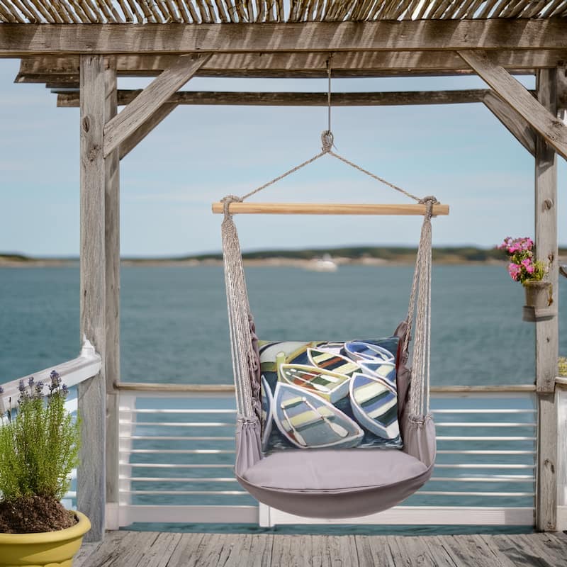 Magnolia Casual Swing Set 4 piece - Gray Solid w/ Boats