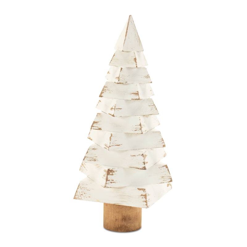 Modern Wood Pine Tree (Set of 3) - N/A