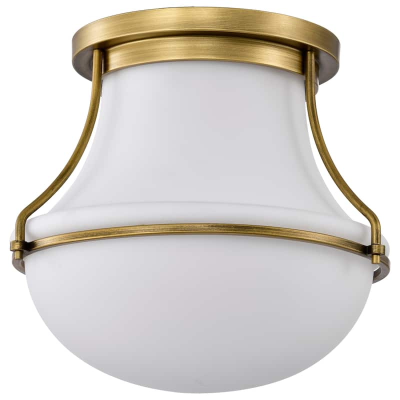 Nuvo Lighting 60/7861 Valdora 14" Wide Flush Mount Bowl Ceiling - Natural Brass