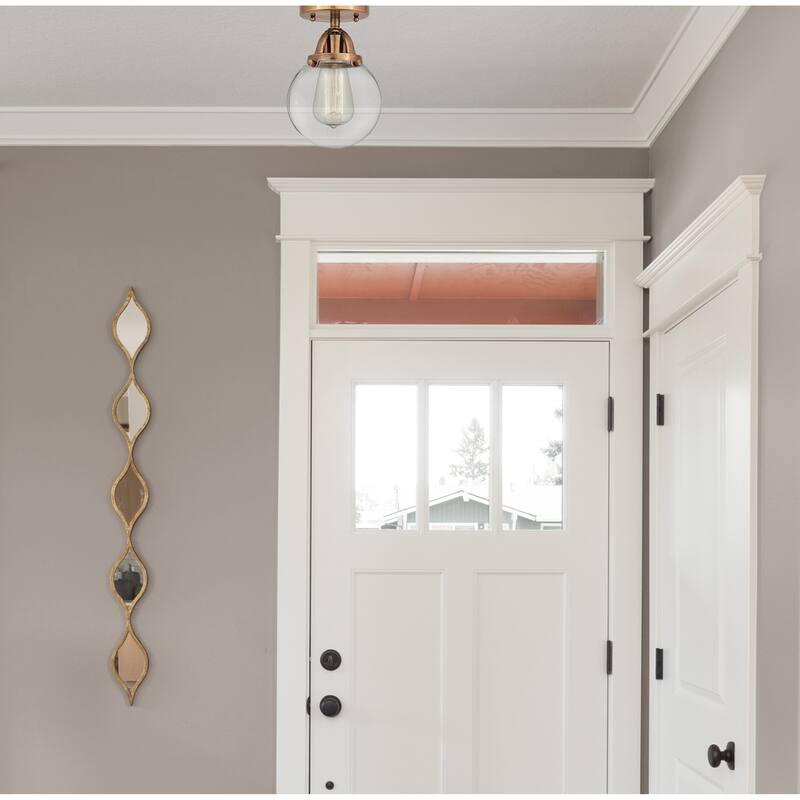 Innovations Lighting Nouveau 2 Beacon - 1 Light 6" Semi-Flush Mount