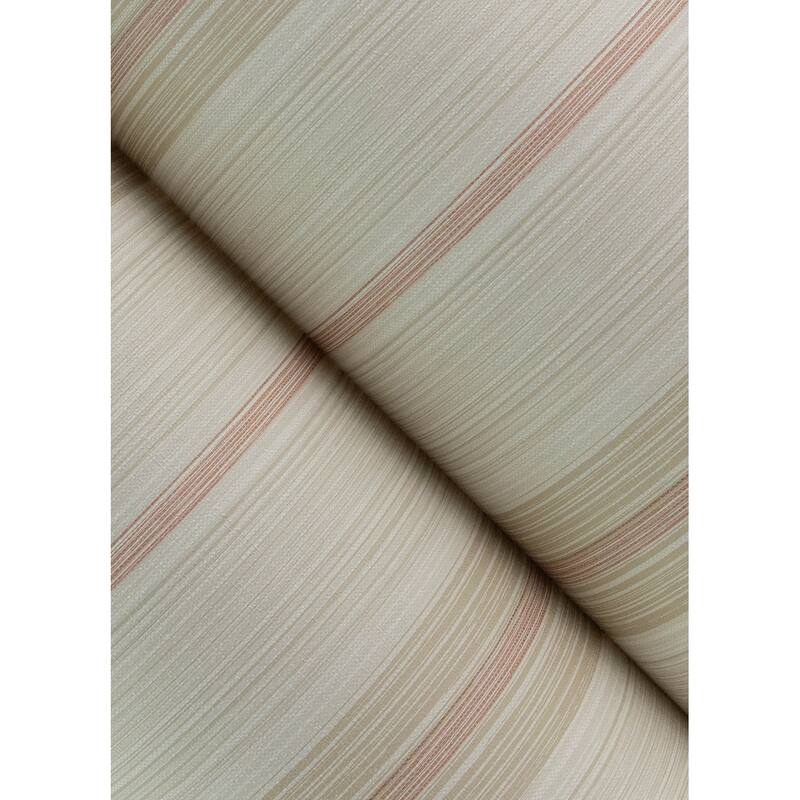 Chris Loves Julia x A-Street Prints Ames Red Linen Stripe Wallpaper