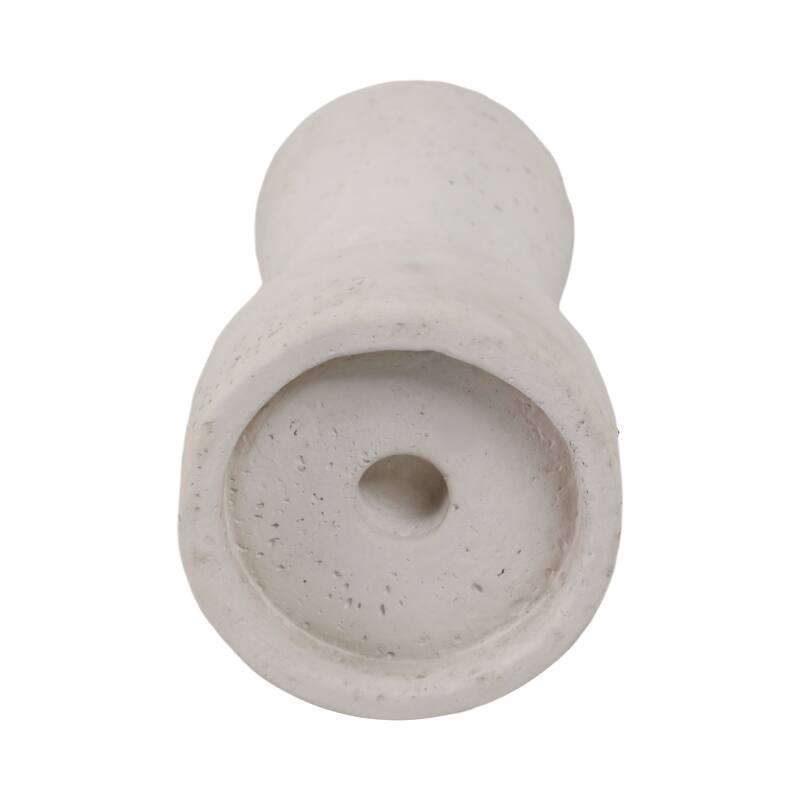 Pottery Taper Holder Cylindrical Top and Conical Base Design for Home