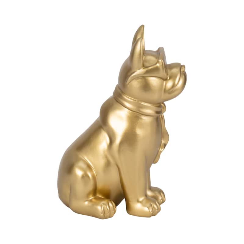 Sagebrook Home 10" Solid Color Cool Shades Novelty Boston Terrier - 7" x 5" x 10"