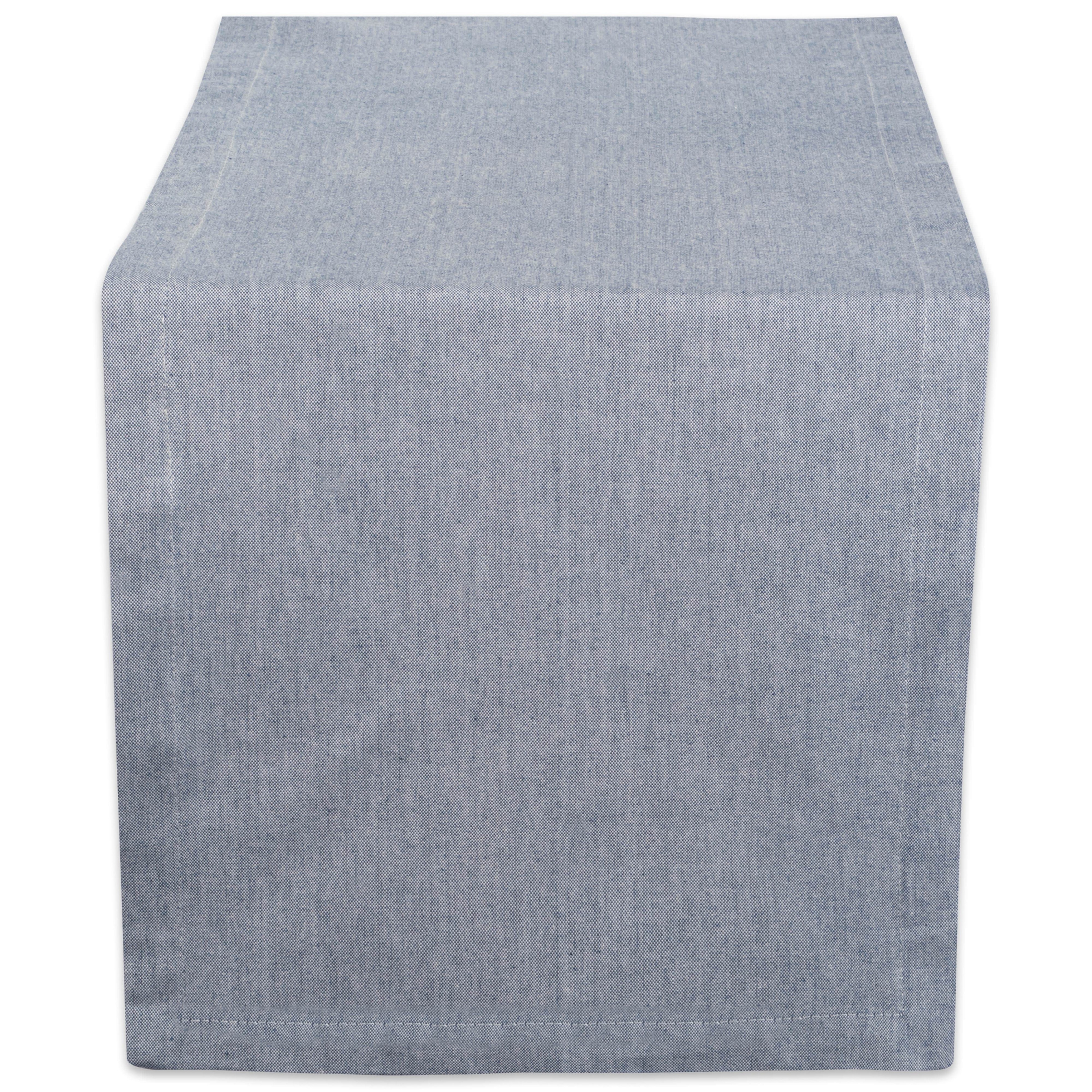 Design Imports Solid Chambray Table Runner (0.25 inches high x 14 inches wide x 72 inches deep)