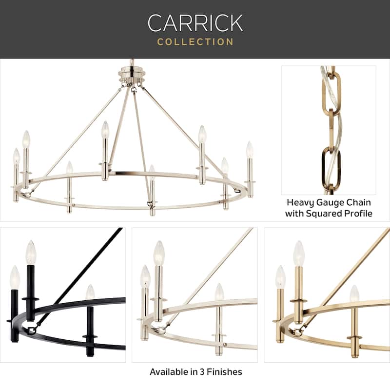 Kichler Lighting Carrick 40.75 in. 8-Light Chandelier