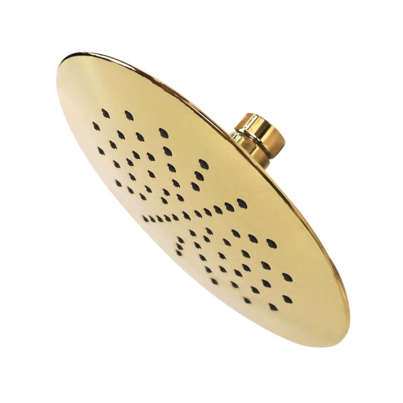 Showerscape 7-Inch Rain Shower Head - Polished Brass
