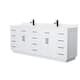 Option White, Black Trim, White Quartz Top