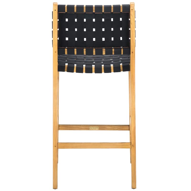 SAFAVIEH Home Adah 27-inch Leather Counter Stool - 20"Wx20"Dx41"H