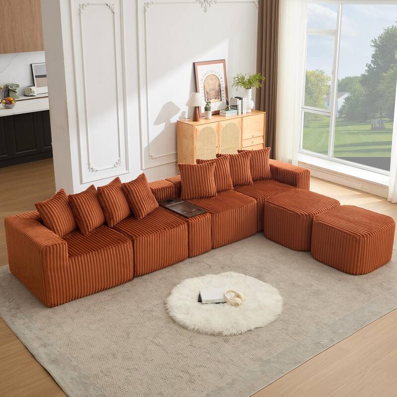 137.5" Oversize Movable Modular Sofa