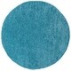 preview thumbnail 29 of 140, SAFAVIEH August Shag Solid 1.2-inch Thick Area Rug 3' Round - Turquoise