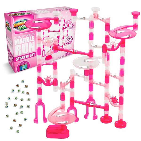 Marble Genius 130-Piece Marble Run Starter Set, STEM Toy for Kids