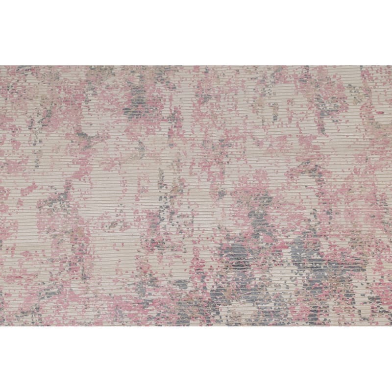 Abstract Area Rug Handmade Modern Wool Carpet - 6'6"x 9'8"