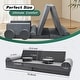 preview thumbnail 3 of 6, 11-Piece Kids Couch Sofa, Convertible Foam and Floor Cushion, Grey - 70.8"×31.5"×19.7"
