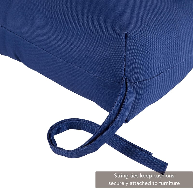 51-inch Outdoor Marine Blue Bench Cushion (Cushion Only)