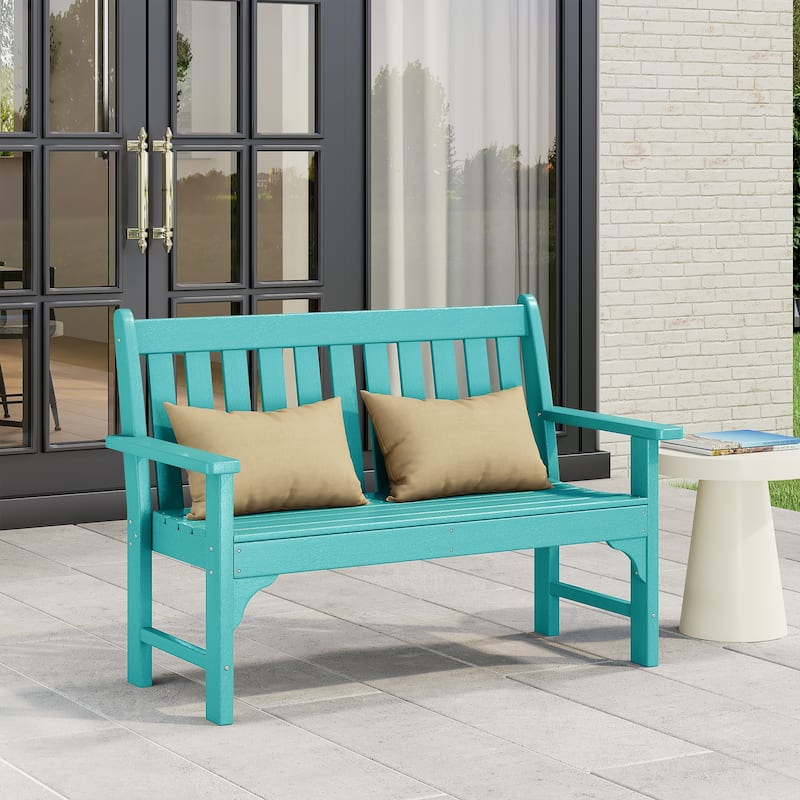 Polytrends Laguna 51" Outdoor Patio 2-Person Garden Bench