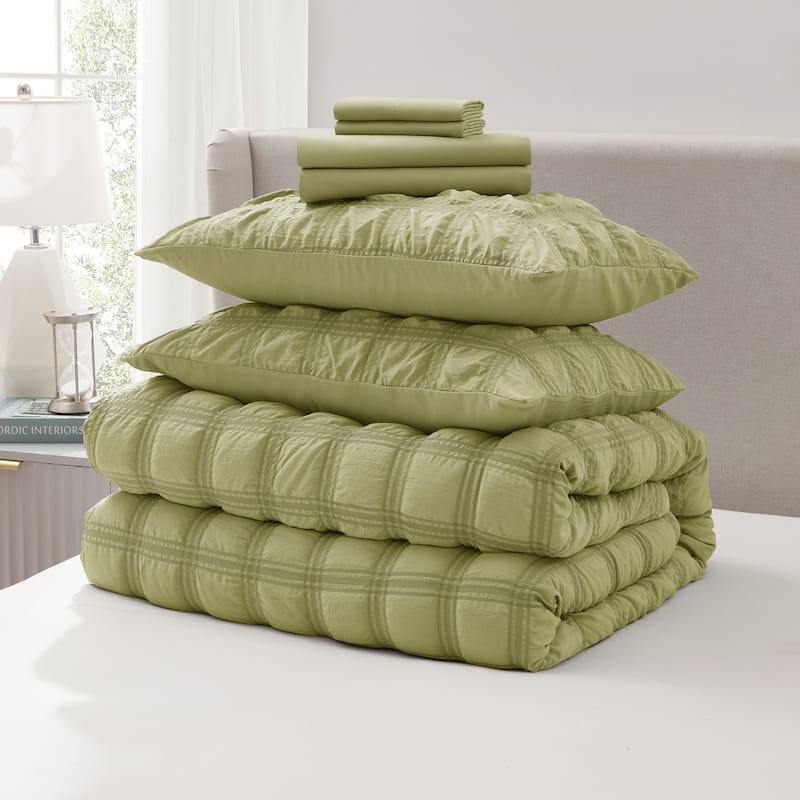 Empyrean Modern Comforter Seer Sucker