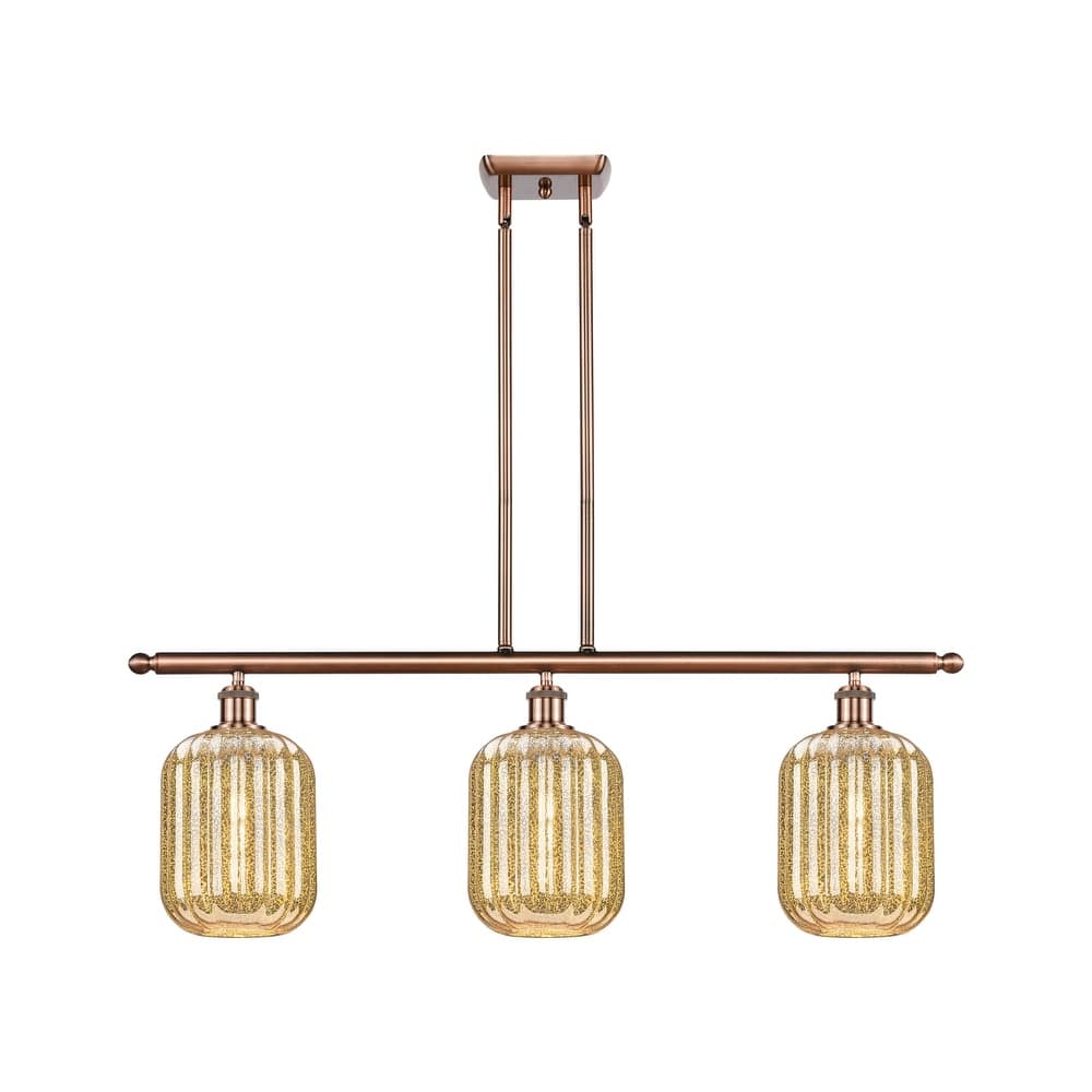 Innovations Lighting Endless Possibilities Ballston - Preston - 3 Light 36" Jar Shade Stem Hung Island Light