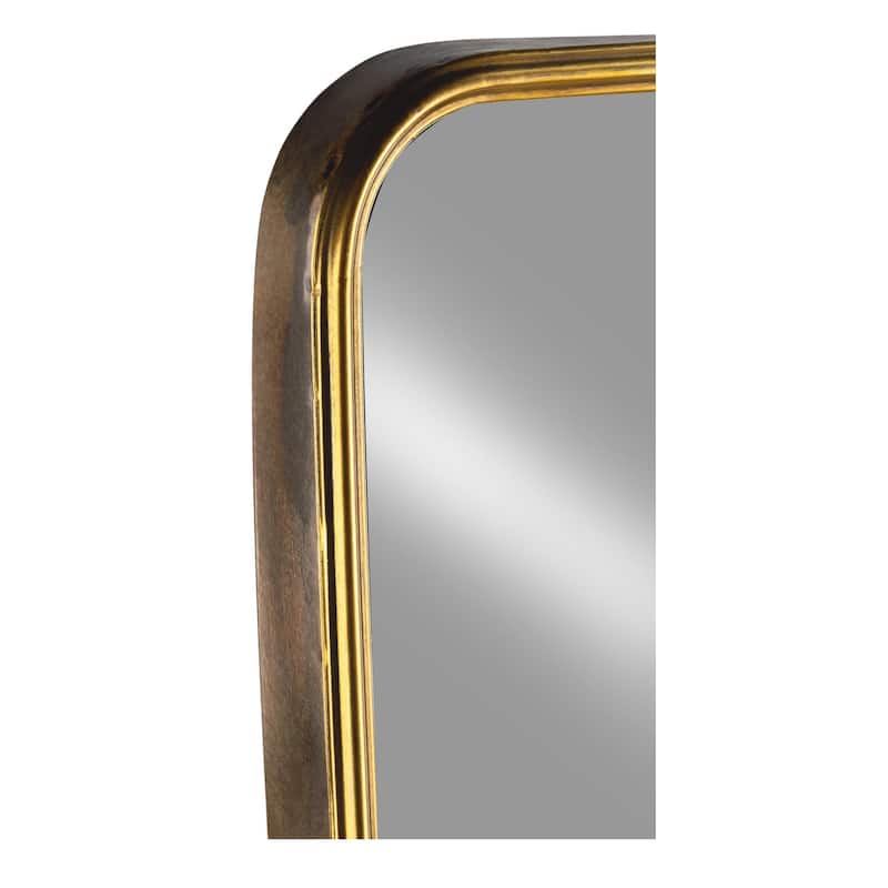 55" Gold Metal Floor Mirror with Easel Back