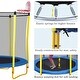 preview thumbnail 30 of 37, 5.5Ft Trampoline For Kids - 65" Outdoor & Indoor Mini Toddler Trampoline With Enclosure