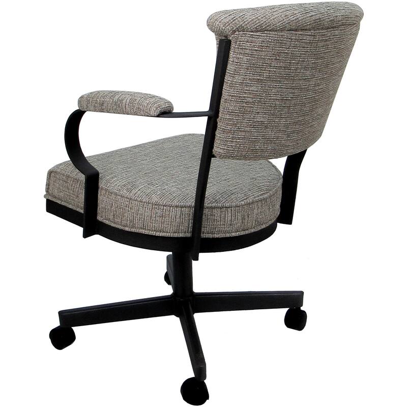 Miami Swivel Metal Caster Chair on Reading Base - 18" High Seat