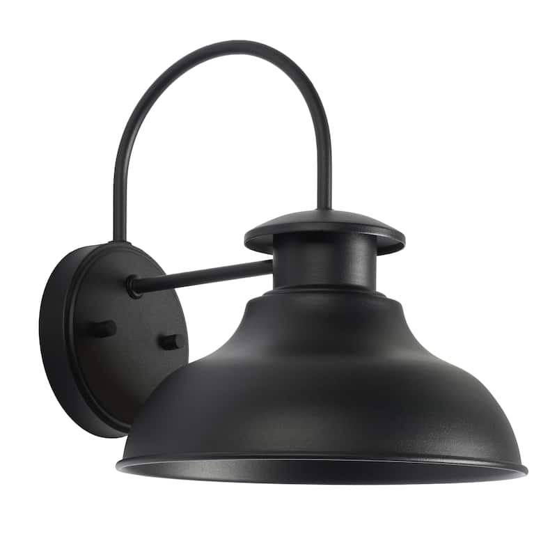 SAFAVIEH Lighting Rodriga 10" Outdoor Wall Sconce (Set of 2) - 10" x 11" x 12" - withD/H - 10Wx11Dx12H