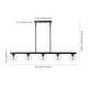 preview thumbnail 23 of 24, Luca Parisian 45.5" 5-Light Modern Glam Iron Globe Linear LED Pendant by JONATHAN Y