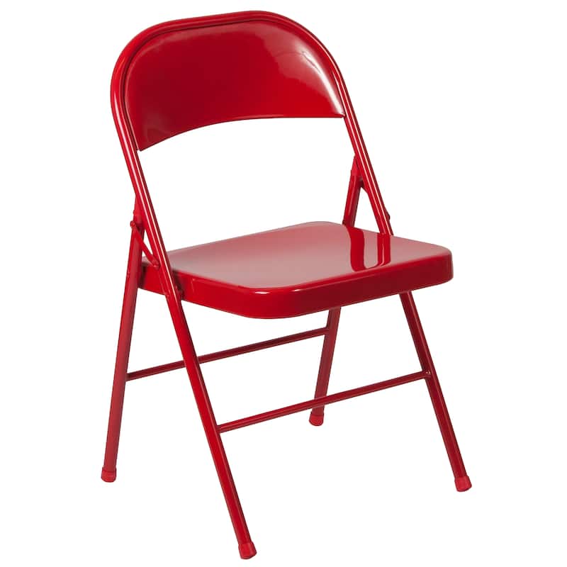 2 Pack Double Braced Metal Folding Chair