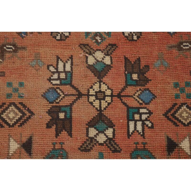 Tribal Bakhtiari Persian Vintage Area Rug Hand-Knotted Wool Carpet - 6'9"x 10'4"