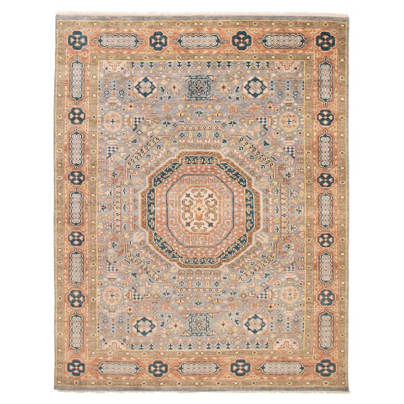ECARPETGALLERY Hand-knotted Jules Serapi Grey Wool Rug - 7'10 x 10'0 - Grey - 7'10 x 10'0