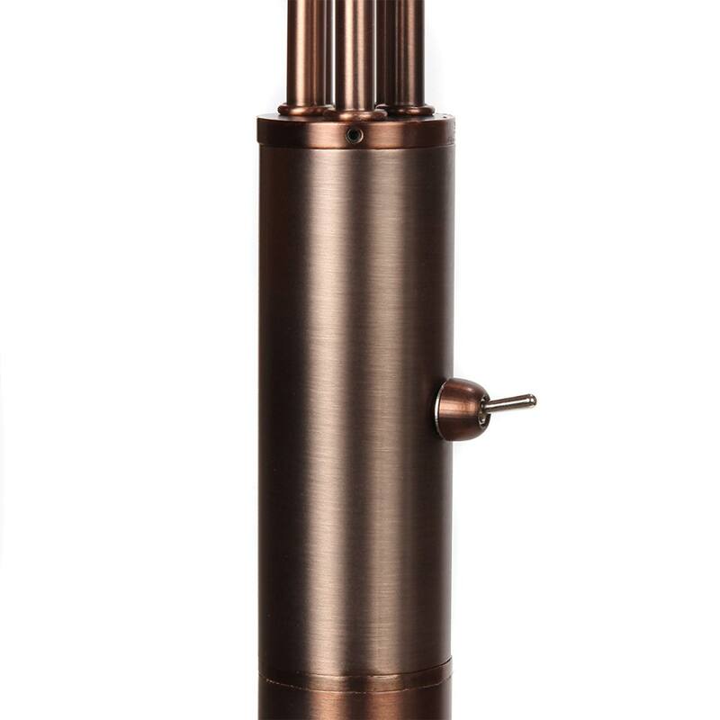 Brightech Orion 74 in. Industrial 5-Light LED Super Bright Floor Lamp with 5 Adjustable Swing Arm Heads