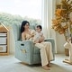 preview thumbnail 19 of 29, Remo Modern Nursery Swivel Glider Recliner with Built-in Nightlight and Storage Bags by HULALA HOME