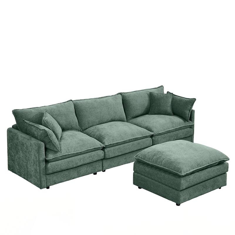 Modular Sectional Sofa, 102 Inch L Shaped Couch Set for Living Room