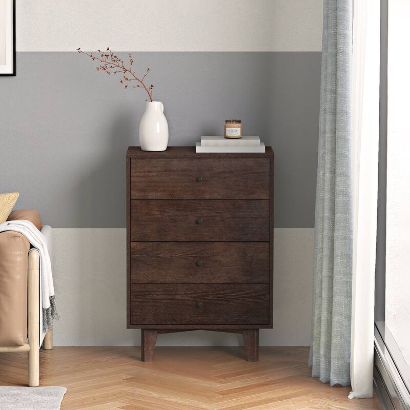 Wooden Dresser/Storge Cabinet with Retro Birch round handle
