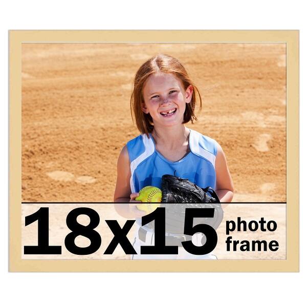 18x15 Frame Natural Brown Picture Frame Modern Photo Frame Includes UV ...