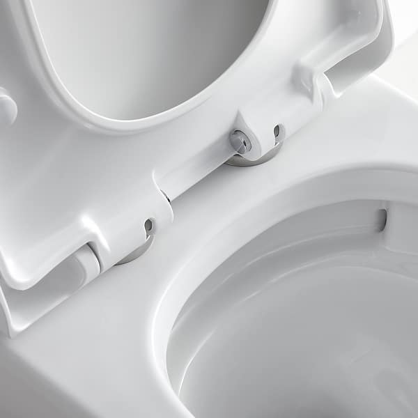 Modern White Round Ceramic Toilet 1.28 GPF Toilet 360 Vortex Flush Technology and Left Joystick White Toilet One Piece Modern White Round Ceramic Toilet 1.28 GPF Toilet 360 Vortex Flush Technology and Left Joystick White Toilet One Piece