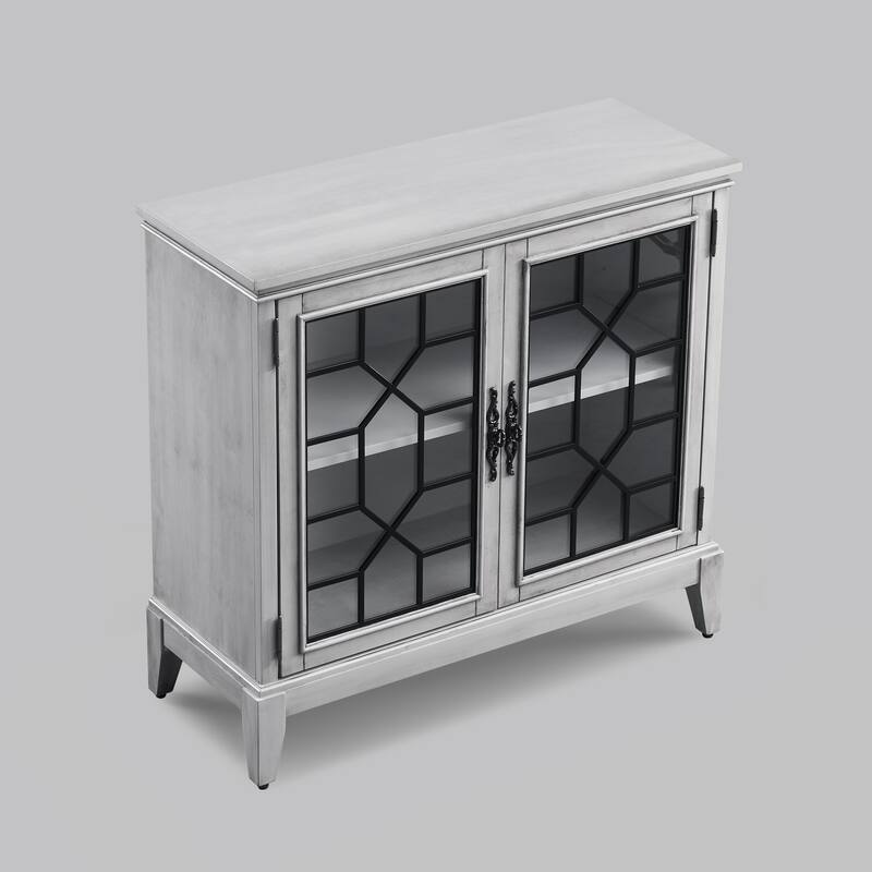 Sideboard & Buffets Cabinet, Accent Display Storage Distressed Console Cabinet for Entryway Living Room Bedroom Kitchen