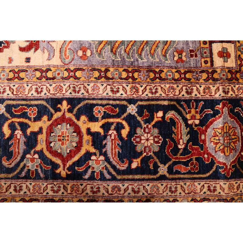 ECARPETGALLERY Hand-knotted Aryana Dark Red Wool Rug - 10'3 x 13'9