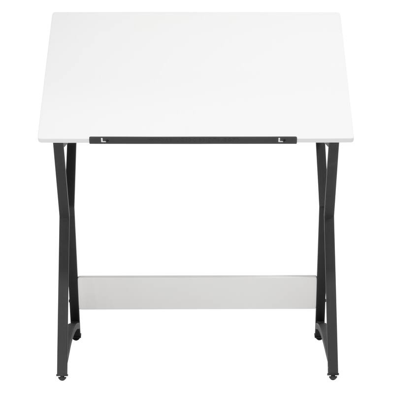 Hourglass Craft Table, Angle Adjustable Top Drafting Desk