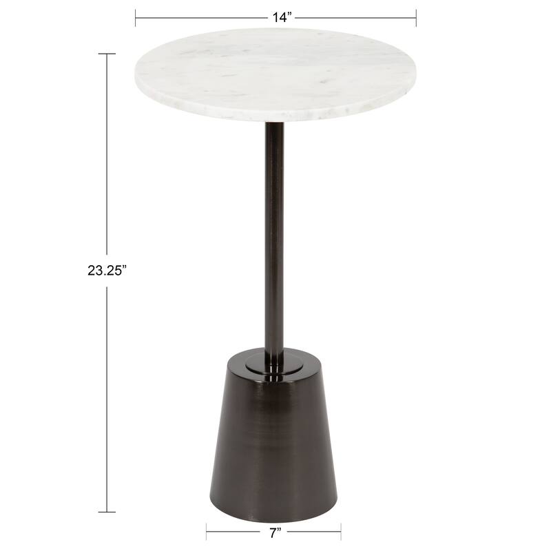 Kate and Laurel Tira Round Side Table