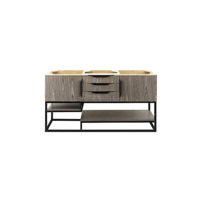 James Martin Vanities 983-V59D-R-MB Columbia 59" Double Free Standing