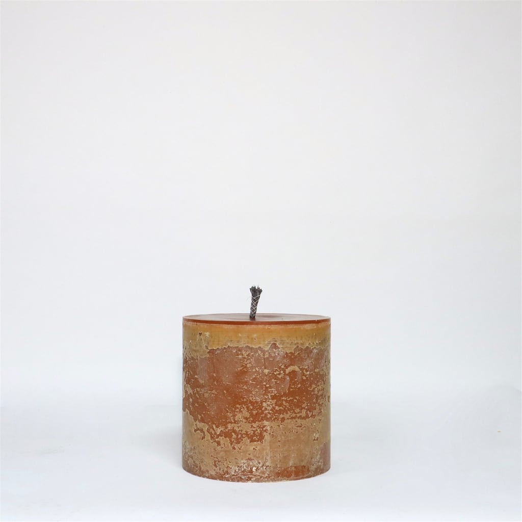 Pillar Super Candle 11.8"x11.8"H Cognac- Outdoor Only- ST - Cognac