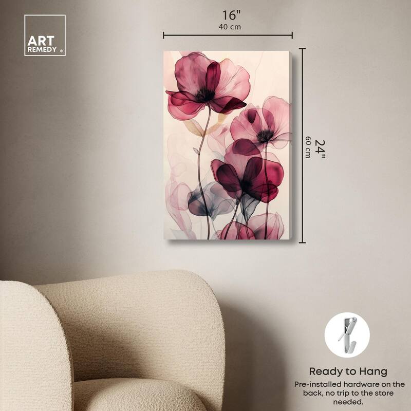 Filigree Flora I Canvas by Art Remedy, Gallery Wrapped
