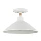 preview thumbnail 2 of 5, Golden Lighting Journey 1-light Semi-Flush Mount in Natural White - Natural White - 1-Light Semi-Flush